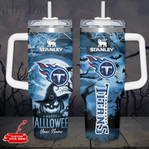 Tennessee Titans NFL Metal Style Custom 40oz Stanley Tumbler AZC40OZT899