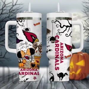 Arizona Cardinals NFL Metal Style Custom 40oz Stanley Tumbler AZC40OZT901