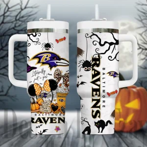 Baltimore Ravens NFL Metal Style Custom 40oz Stanley Tumbler AZC40OZT903