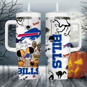 Buffalo Bills NFL Metal Style Custom 40oz Stanley Tumbler AZC40OZT904