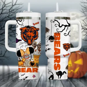 Chicago Bears NFL Metal Style Custom 40oz Stanley Tumbler AZC40OZT906