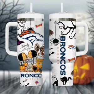 Denver Broncos NFL Metal Style Custom 40oz Stanley Tumbler AZC40OZT910