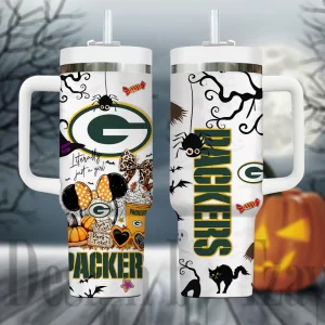 Green Bay Packers NFL Metal Style Custom 40oz Stanley Tumbler AZC40OZT912