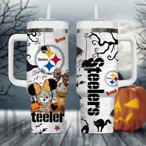 Pittsburgh Steelers NFL Metal Style Custom 40oz Stanley Tumbler AZC40OZT927