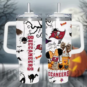 Tampa Bay Buccaneers NFL Metal Style Custom 40oz Stanley Tumbler AZC40OZT930
