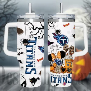 Tennessee Titans NFL Metal Style Custom 40oz Stanley Tumbler AZC40OZT931