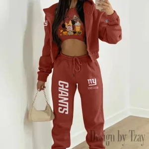 New York Giants Personalized Women Sporty Streetwear Set SPTWAL3PS281