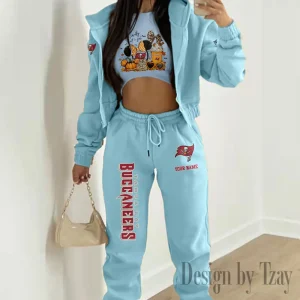 Tampa Bay Buccaneers Personalized Women Sporty Streetwear Set SPTWAL3PS287