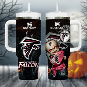 Atlanta Falcons NFL Metal Style Custom 40oz Stanley Tumbler AZC40OZT934