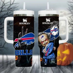 Buffalo Bills NFL Metal Style Custom 40oz Stanley Tumbler AZC40OZT936
