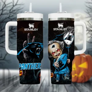 Carolina Panthers NFL Metal Style Custom 40oz Stanley Tumbler AZC40OZT937