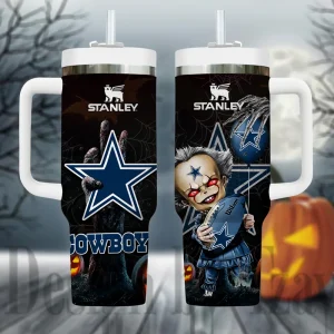 Dallas Cowboys NFL Metal Style Custom 40oz Stanley Tumbler AZC40OZT941