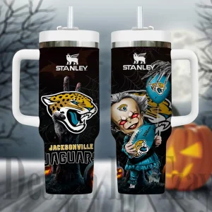 Jacksonville Jaguars NFL Metal Style Custom 40oz Stanley Tumbler AZC40OZT947