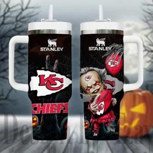 Kansas City Chiefs NFL Metal Style Custom 40oz Stanley Tumbler AZC40OZT948