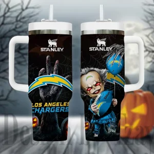 Los Angeles Chargers NFL Metal Style Custom 40oz Stanley Tumbler AZC40OZT950