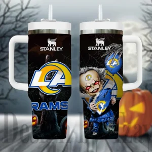 Los Angeles Rams NFL Metal Style Custom 40oz Stanley Tumbler AZC40OZT951