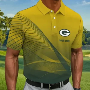 Green Bay Packers Summer Man Polo Shirt Button SPTPOLOS040