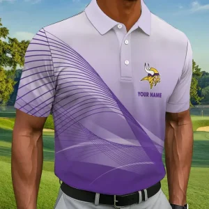 Minnesota Vikings Summer Man Polo Shirt Button SPTPOLOS042