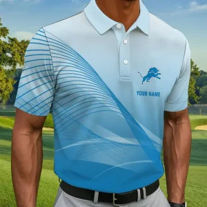 Detroit Lions Summer Man Polo Shirt Button SPTPOLOS043