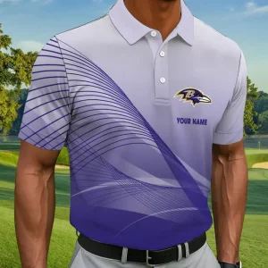 Baltimore Ravens Summer Man Polo Shirt Button SPTPOLOS050