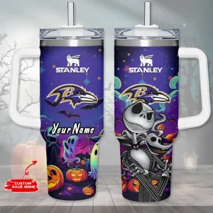 Baltimore Ravens Cold Drink Mugs Cup Printed Water Bottle 40oz AZC40OZT967