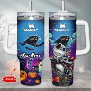 Carolina Panthers Cold Drink Mugs Cup Printed Water Bottle 40oz AZC40OZT969