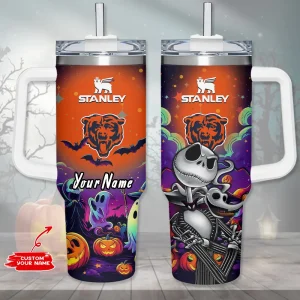 Chicago Bears Cold Drink Mugs Cup Printed Water Bottle 40oz AZC40OZT970