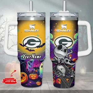 Green Bay Packers Cold Drink Mugs Cup Printed Water Bottle 40oz AZC40OZT976