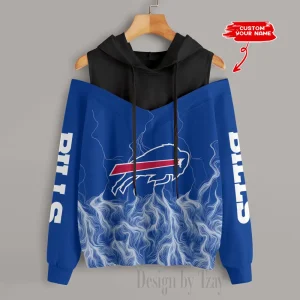 Buffalo Bills Slime Off Shoulder Hoodies Women Sweatshirt Autumn S9CSH426