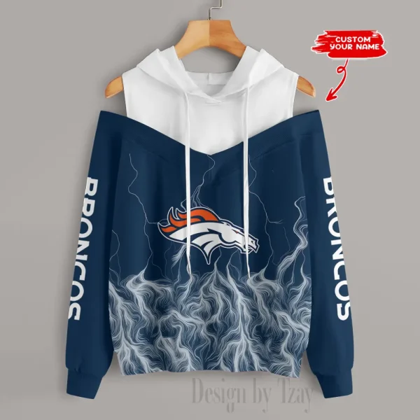 Denver Broncos Slime Off Shoulder Hoodies Women Sweatshirt Autumn S9CSH432 - Image 2