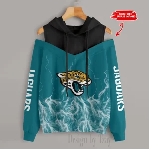 Jacksonville Jaguars Slime Off Shoulder Hoodies Women Sweatshirt Autumn S9CSH437