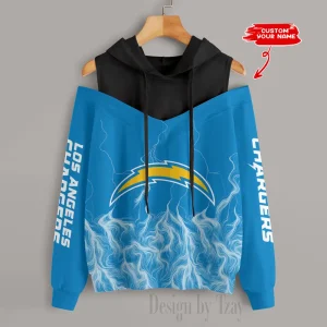 Los Angeles Chargers Slime Off Shoulder Hoodies Women Sweatshirt Autumn S9CSH440