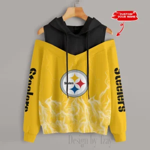 Pittsburgh Steelers Slime Off Shoulder Hoodies Women Sweatshirt Autumn S9CSH449