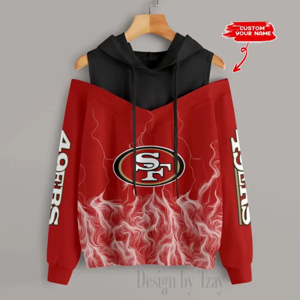 San Francisco 49ers Slime Off Shoulder Hoodies Women Sweatshirt Autumn S9CSH450