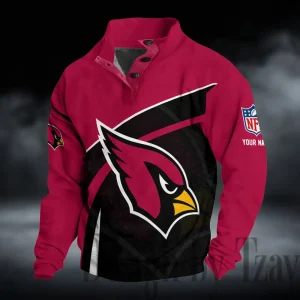Arizona Cardinals Buttoned Collar Sweatshirt New Design 2025 S9DBSCH2253