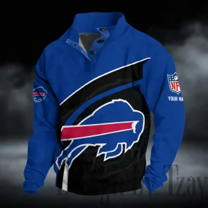 Buffalo Bills Buttoned Collar Sweatshirt New Design 2025 S9DBSCH2256