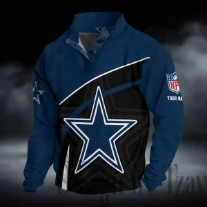 Dallas Cowboys Buttoned Collar Sweatshirt New Design 2025 S9DBSCH2261