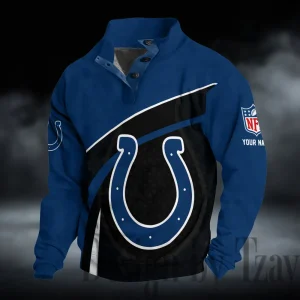 Indianapolis Colts Buttoned Collar Sweatshirt New Design 2025 S9DBSCH2266