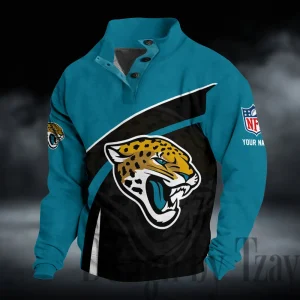 Jacksonville Jaguars Buttoned Collar Sweatshirt New Design 2025 S9DBSCH2267