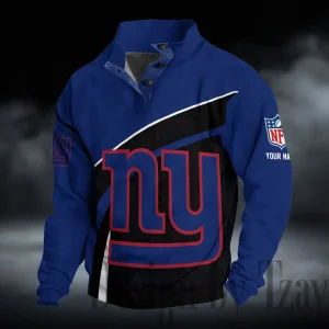 New York Giants Buttoned Collar Sweatshirt New Design 2025 S9DBSCH2276