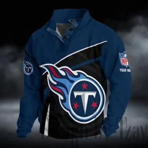 Tennessee Titans Buttoned Collar Sweatshirt New Design 2025 S9DBSCH2283