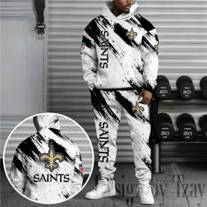 New Orleans Saints Combo Hoodie And Sweatpants Gift For Fan AZHD1376