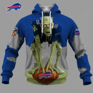 Buffalo Bills Zombie Halloween Design Hoodie AZHD1406