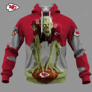 Kansas City Chiefs Zombie Halloween Design Hoodie AZHD1417