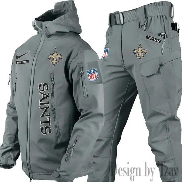 New Orleans Saints NFL Tactical Winter Men's Outdoor Waterproof New 2025 SPTWSMOW279 - Image 4