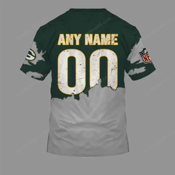 Green Bay Packers Zombie Halloween Design T-Shirt AZTS1668 - Image 2