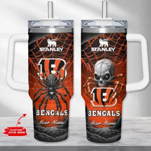 Cincinnati Bengals Cold Drink Mugs Cup Printed Water Bottle 40oz AZC40OZT1005