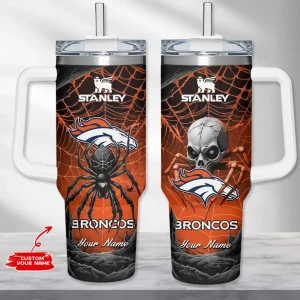 Denver Broncos Cold Drink Mugs Cup Printed Water Bottle 40oz AZC40OZT1008