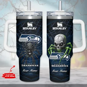 Seattle Seahawks Cold Drink Mugs Cup Printed Water Bottle 40oz AZC40OZT1027