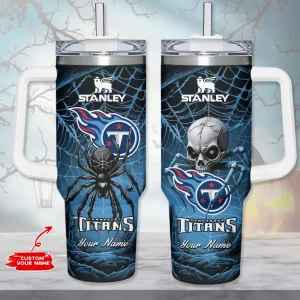 Tennessee Titans Cold Drink Mugs Cup Printed Water Bottle 40oz AZC40OZT1029